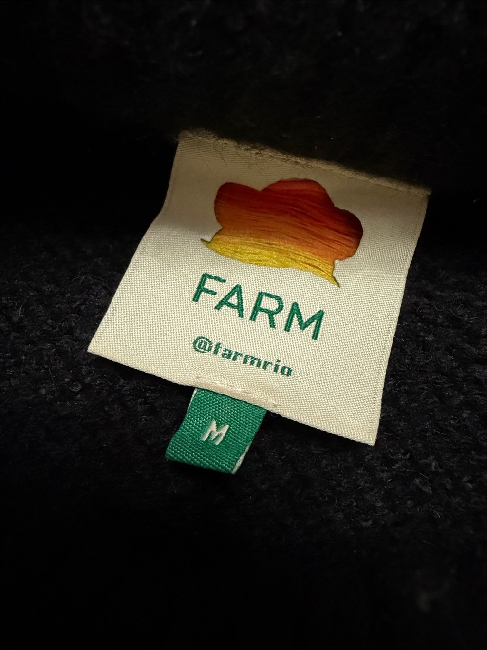 Farm Rio Sz M Rainbow Pom Pom Sweater Knit - Picture 6 of 9